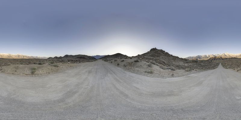 Dawn Breaks Over the Mountains in California HDRi Maps and Backplates