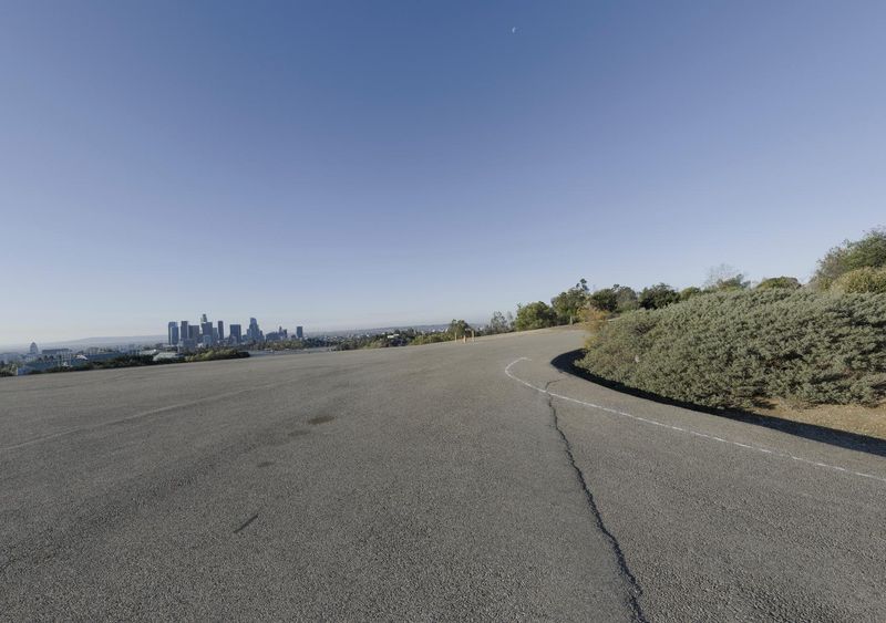 Dawn in the City: A Road Made of Asphalt HDRi Maps and Backplates