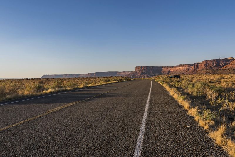 Desert Road at Dawn HDRi Maps and Backplates