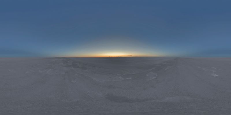 Dawn Over the Endless Salt Lake HDRi Maps and Backplates