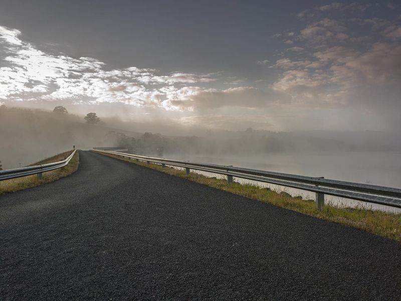 Dawn Landscape by the Lake under a Gloomy Sky HDRi Maps and Backplates