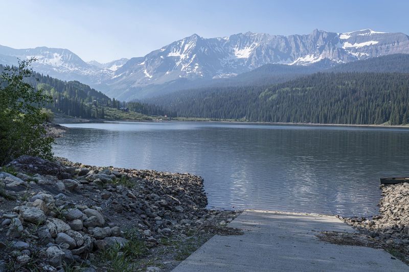 Dawn over a Majestic Mountain Lake in Colorado HDRi Maps and Backplates