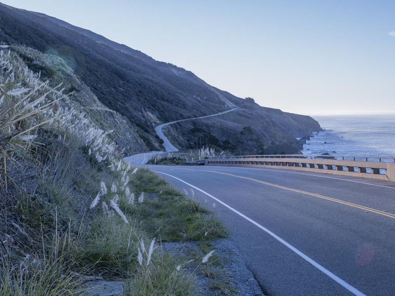 Dawn Over the Pacific Coast Highway in California HDRi Maps and Backplates