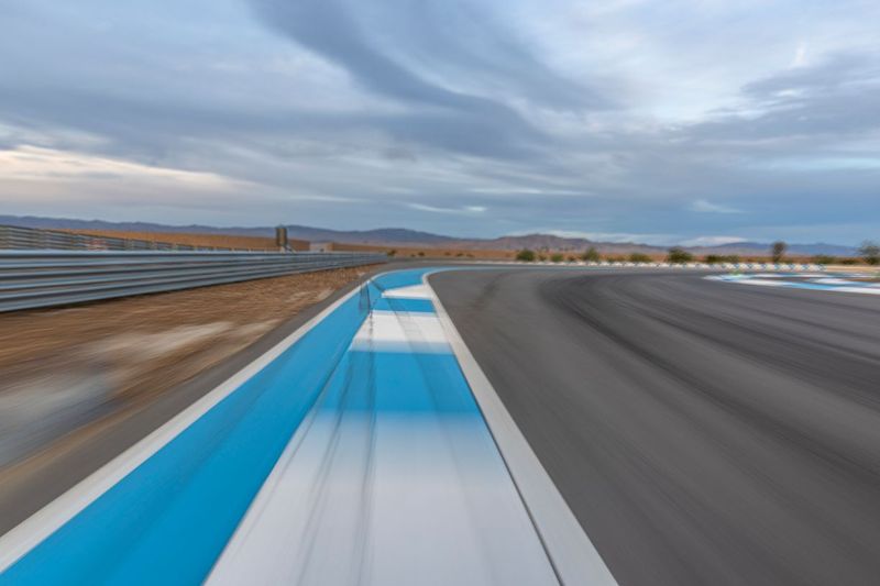 Dawn Racing: Curve on a USA Race Track HDRi Maps and Backplates