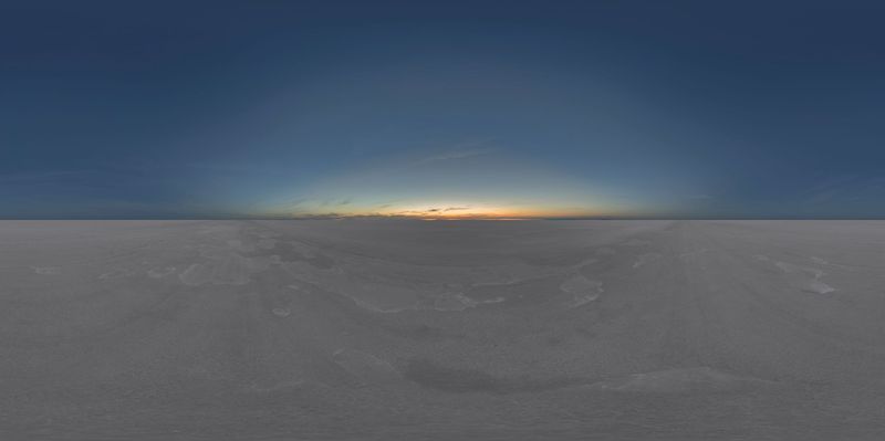 Dawn at the Salt Flat: Endless Open Space HDRi Maps and Backplates