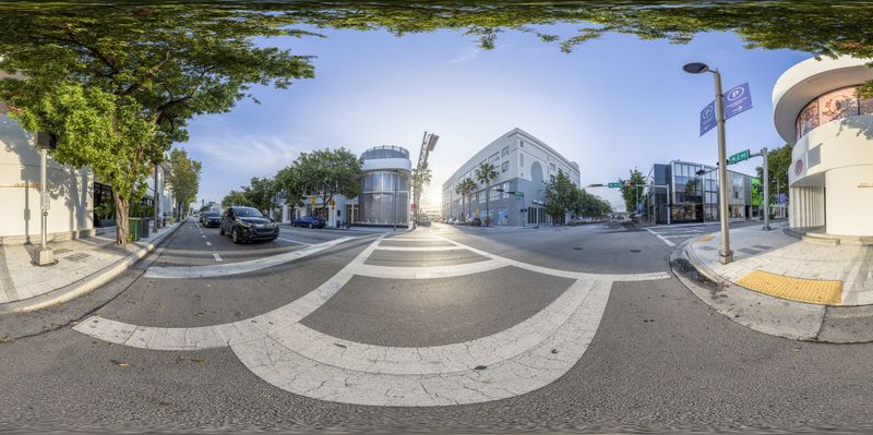 Dawn Sunrise in Miami Beach: Exploring the City Streets HDRi Maps and ...