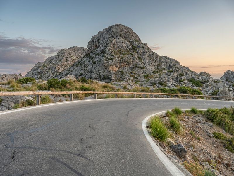 Dawn on a Winding Road in Majorca, Balearic Islands HDRi Maps and ...