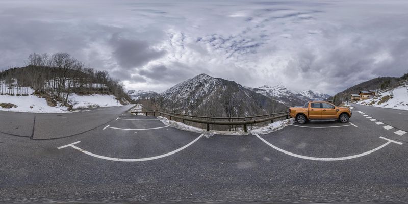 Gloomy Day in the French Alps - HDRi Maps and Backplates