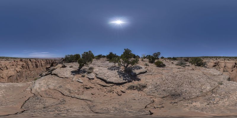 Rugged Landscape in Canyonlands, Utah HDRi Maps and Backplates