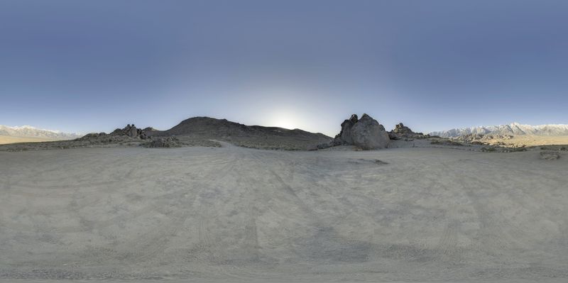 Desert Gravel Roads of Alabama Hills, USA HDRi Maps and Backplates