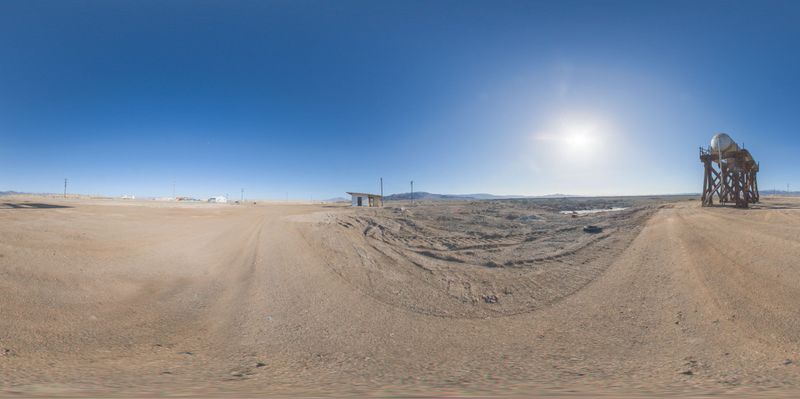 Desert Road: A Landscape of Open Space HDRi Maps and Backplates