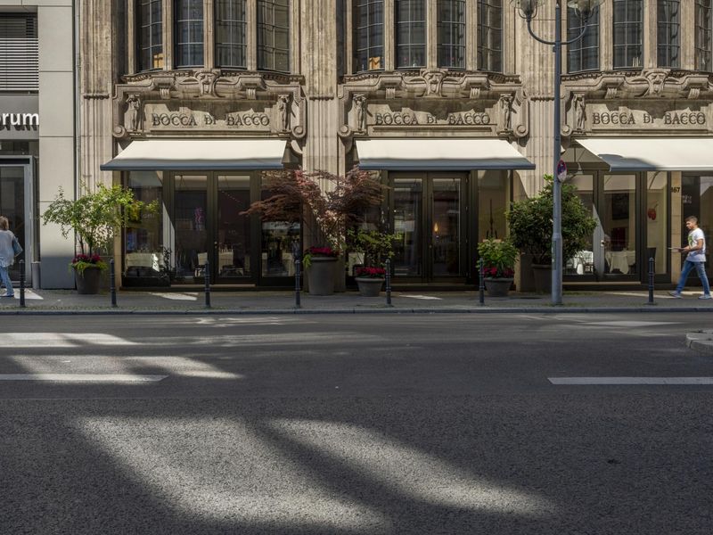 Downtown City Street in Mixed-Use Neighborhood HDRi Maps and Backplates