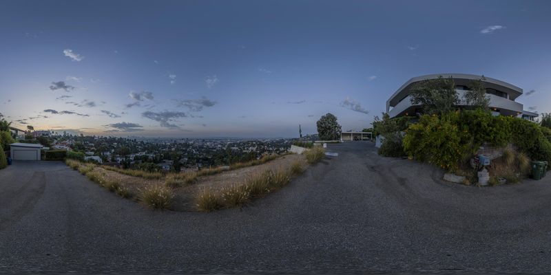 View of Downtown Los Angeles, California: A Panoramic View HDRi Maps and Backplates