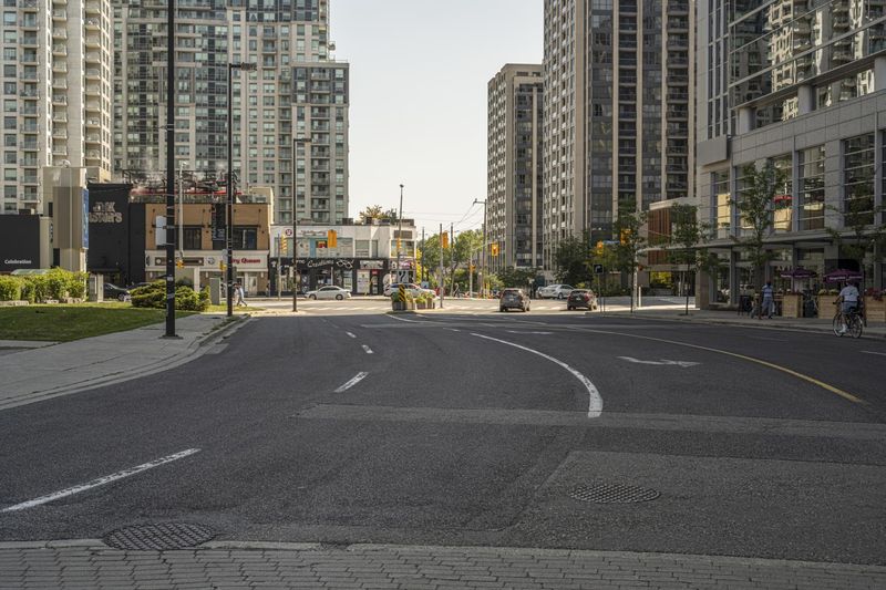 Downtown Toronto Street Daybreak in Canada HDRi Maps and Backplates