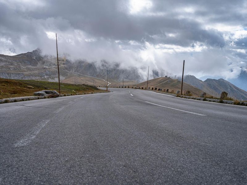 Dramatic Landscape of Curving Asphalt Road in Austria, Europe HDRi Maps ...