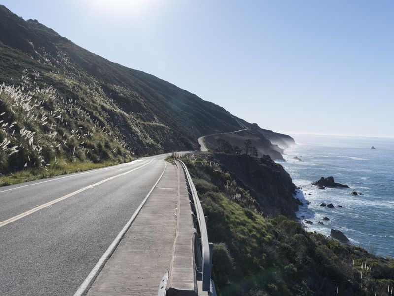 Scenic Drive Along The Pacific Coast Highway In California Usa Hdri Maps And Backplates