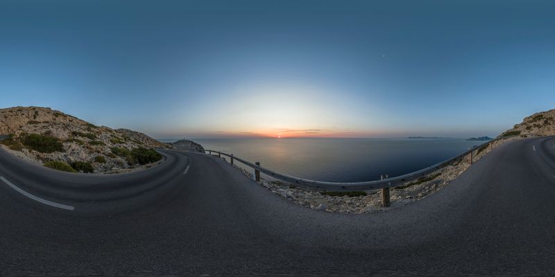 The Dawn of the Break of Day in Mallorca, Spain HDRi Maps and Backplates