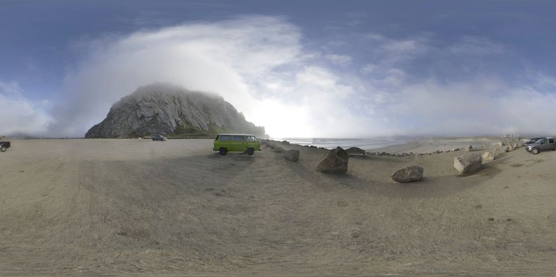 Dawn over the Coastal Landscape of California, USA HDRi Maps and Backplates