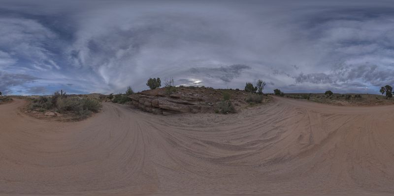 Desert Landscape in San Rafael Swell, Utah, USA HDRi Maps and Backplates