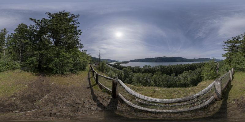 Scenic Landscape with Water and Trees - HDRi Maps and Backplates