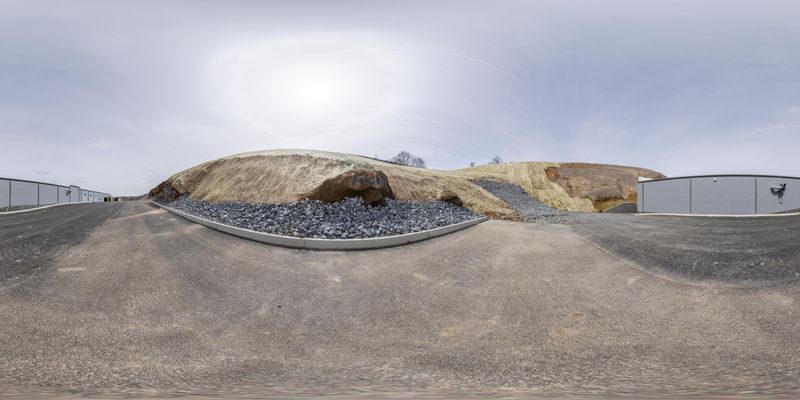 Straight Down the Road in Bristol, Tennessee HDRi Maps and Backplates