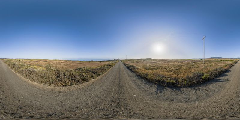 Coastal Landscape in California, USA HDRi Maps and Backplates