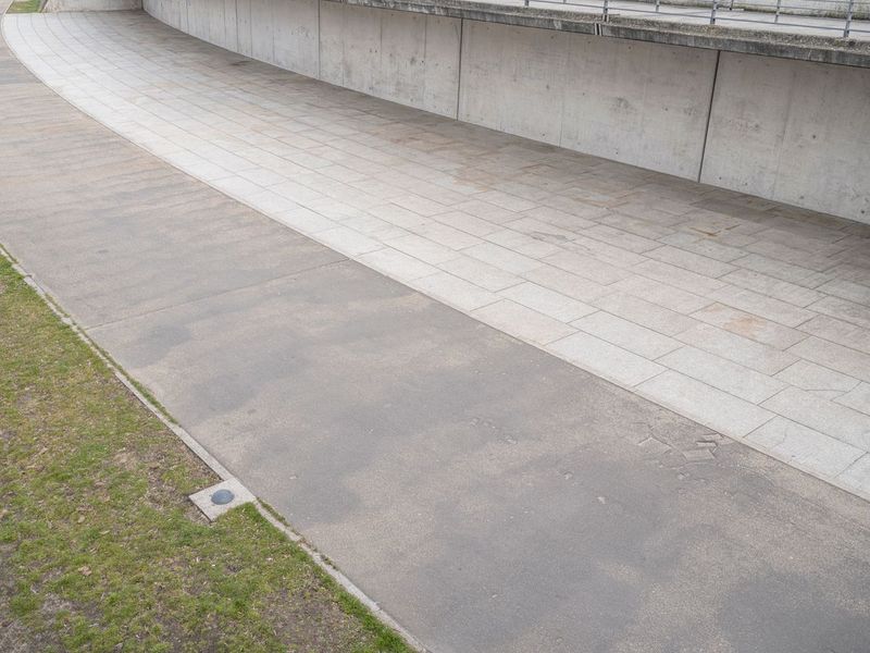 Elevated View: High Concrete Walls in Berlin HDRi Maps and Backplates