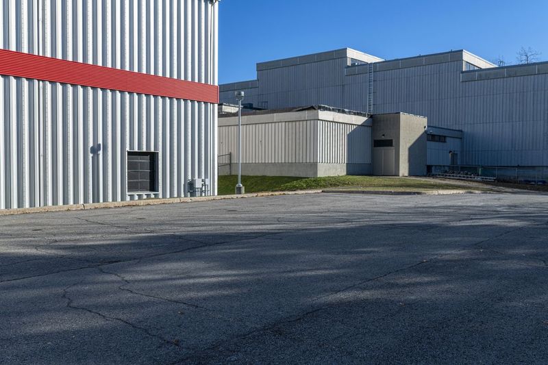 Empty Industrial Area with Storage Buildings in Ottawa, Canada HDRi ...