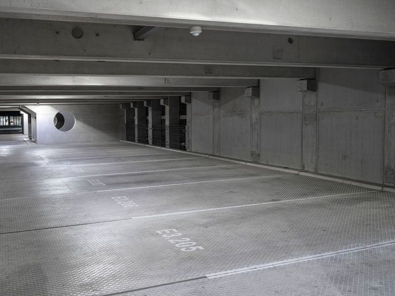 Empty Parking Garage Floor in Berlin HDRi Maps and Backplates