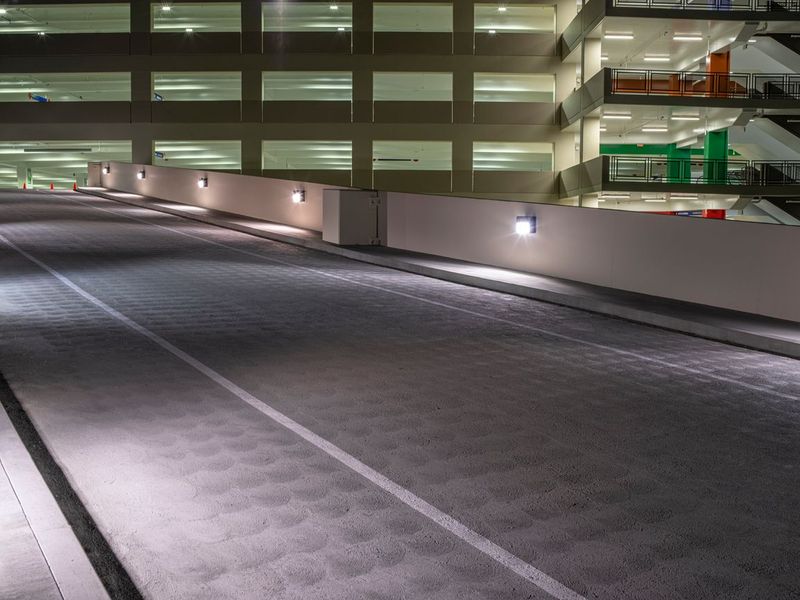 Empty Parking Garage in Los Angeles at Night HDRi Maps and Backplates