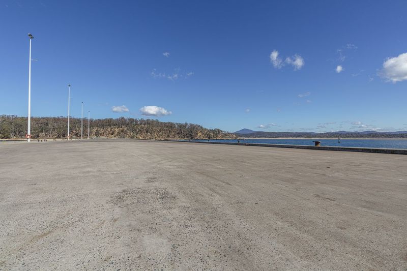 Empty Parking Lot with Blue Skies, Water, and Trees HDRi Maps and ...