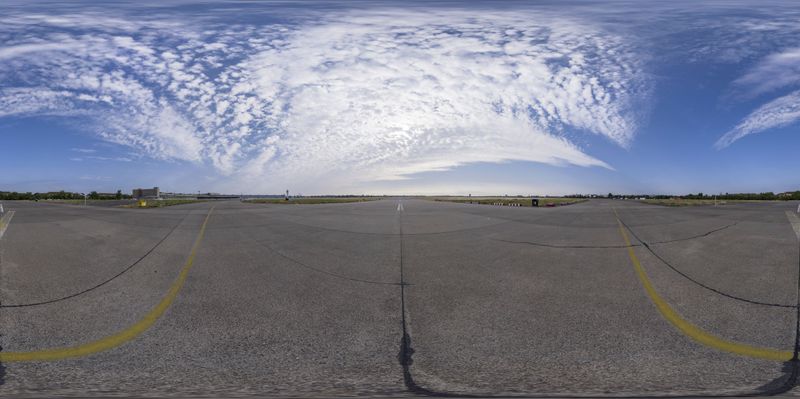 Empty Parking Lot: Circular Image in Berlin HDRi Maps and Backplates