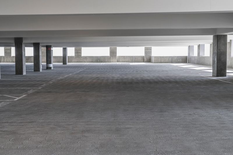 Empty Parking Lot in the Daytime HDRi Maps and Backplates