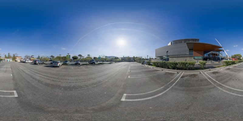 Empty Parking Lot in Santa Monica, California HDRi Maps and Backplates