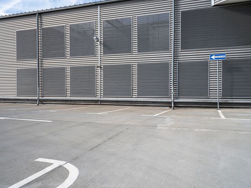 Empty Parking Lot in Urban Berlin HDRi Maps and Backplates