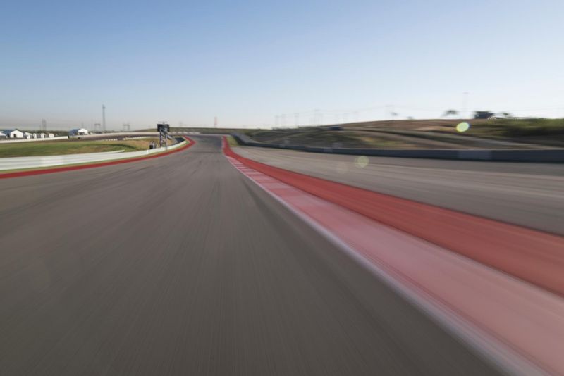 Empty Race Track on a Clear Day HDRi Maps and Backplates