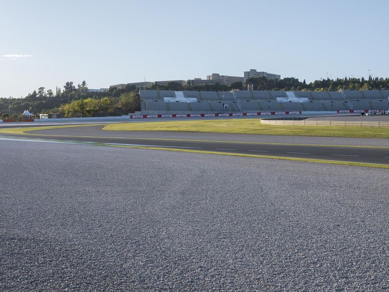 Empty Race Track in Valencia City HDRi Maps and Backplates