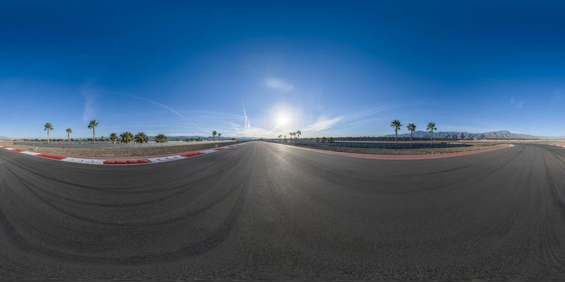 Empty Racing Track in Las Vegas, USA HDRi Maps and Backplates