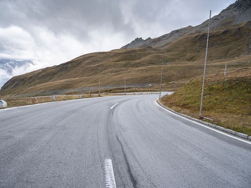 Empty Road in Austria's Rural Landscape HDRi Maps and Backplates
