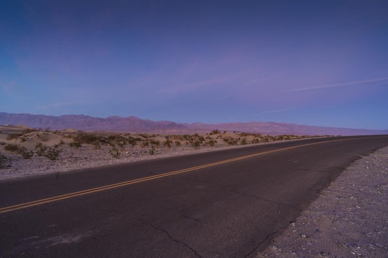 Empty Road in Death Valley, California HDRi Maps and Backplates