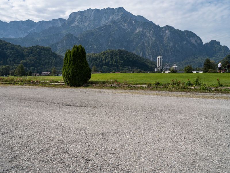 Empty Road in Mountain Landscape of Austria HDRi Maps and Backplates