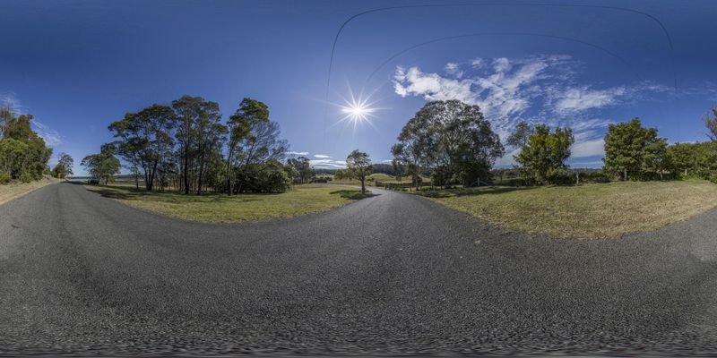 An Empty Road in New South Wales: A Rural Landscape HDRi Maps and ...