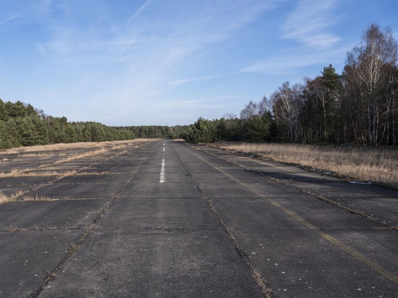 Empty Road in Rural Landscape HDRi Maps and Backplates