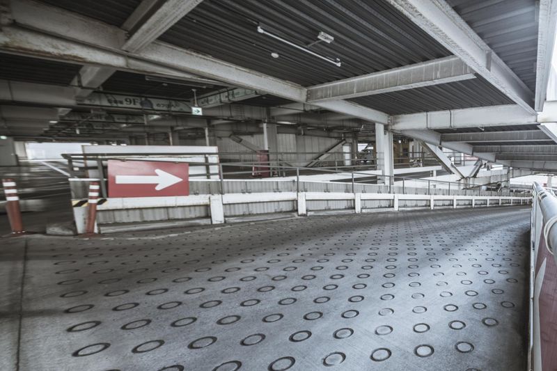 Empty Train Station with Concrete Architecture HDRi Maps and Backplates