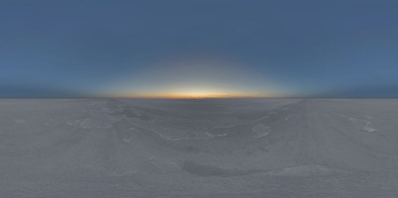 Endless Horizons: Salt Flat Skydome at Dawn HDRi Maps and Backplates