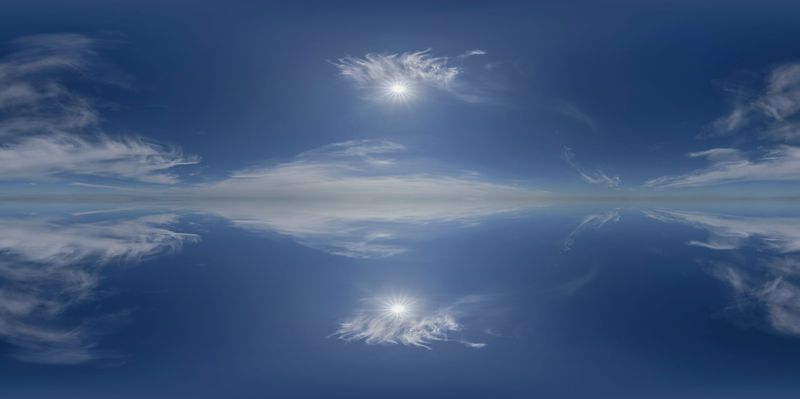 Endless Landscape Under a Dramatic Sky Dome HDRi Maps and Backplates