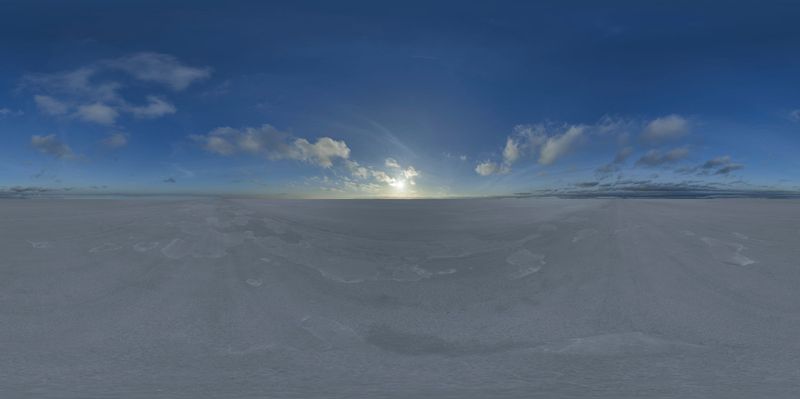 Endless Landscape: Salt Flats Under the Skydome HDRi Maps and Backplates