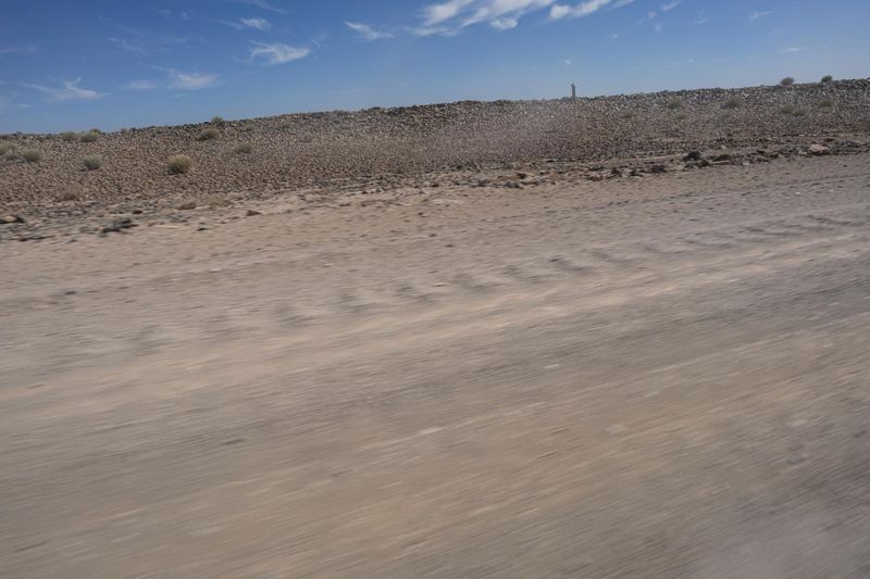 Endless Road in the African Desert Landscape HDRi Maps and Backplates
