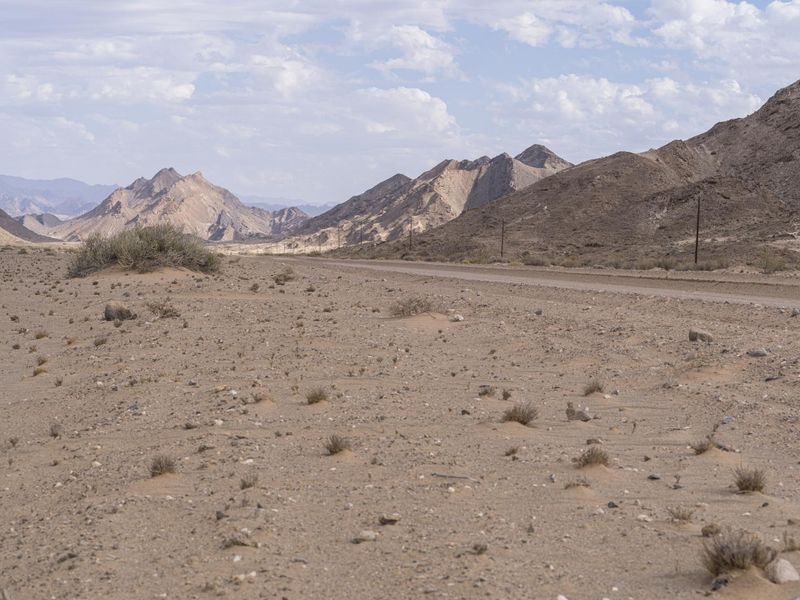 Endless Road Through the Desert in South Africa HDRi Maps and Backplates