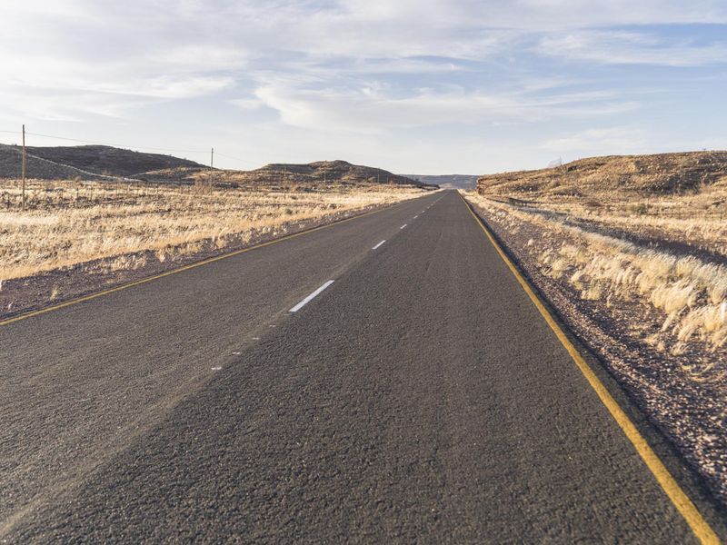 Endless Road in the Dry Landscape of the African Desert HDRi Maps and ...